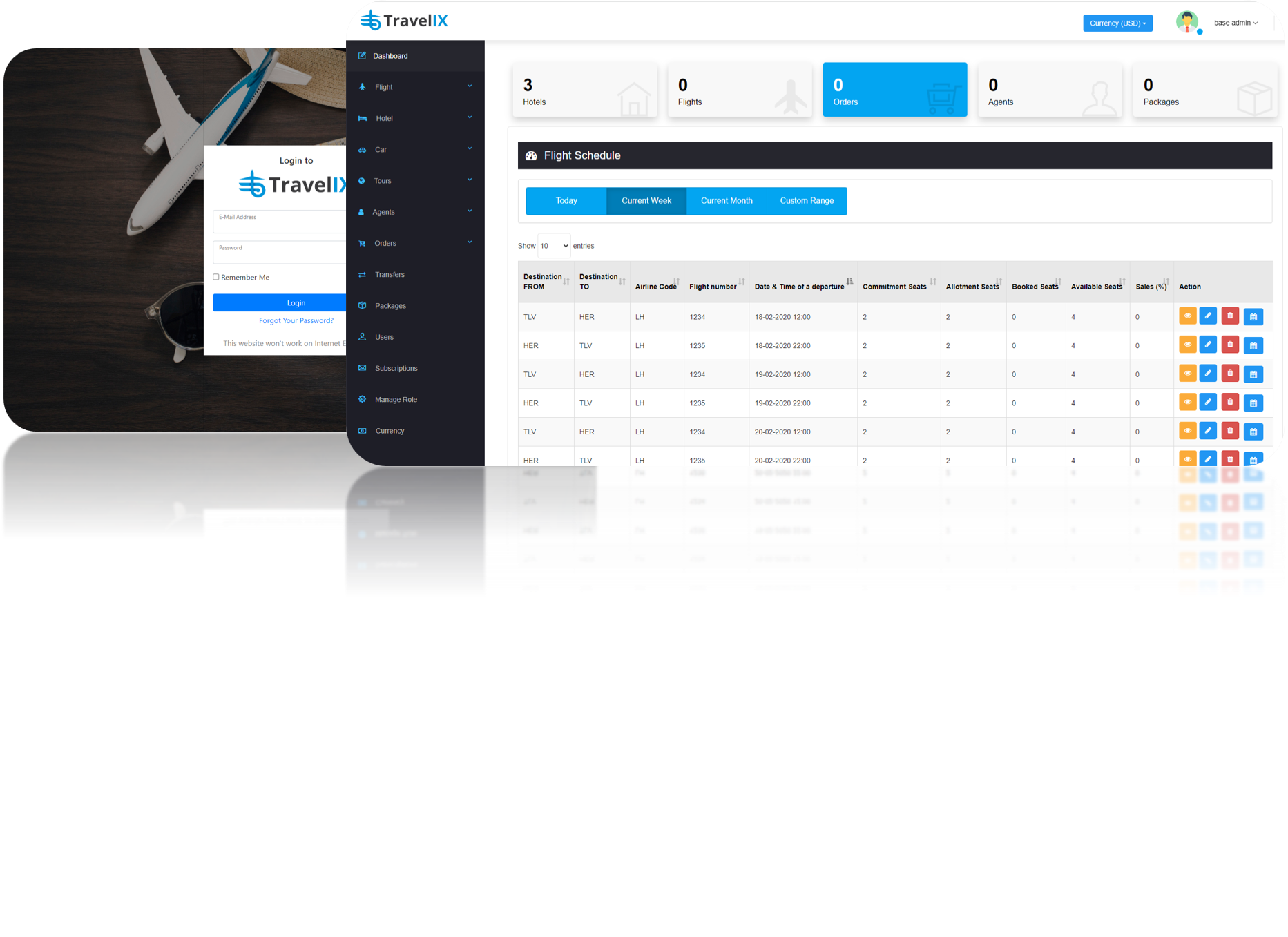 TraveliX screenshots